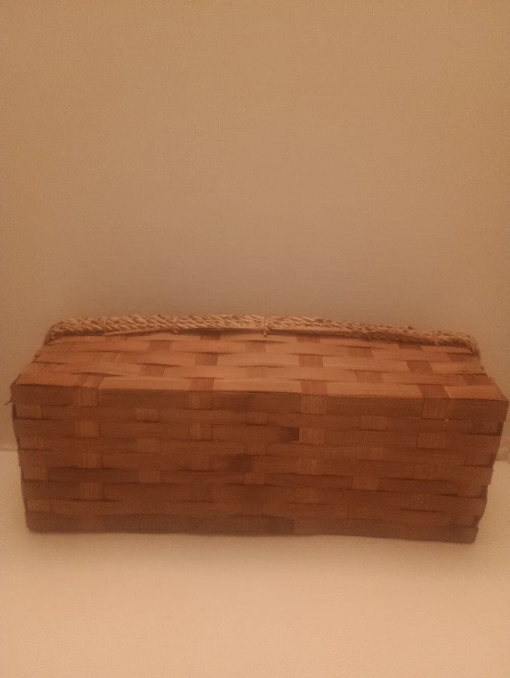 Woven Apple Accent Storage Basket - Brown